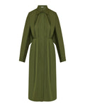 Poplin midi shirt dress