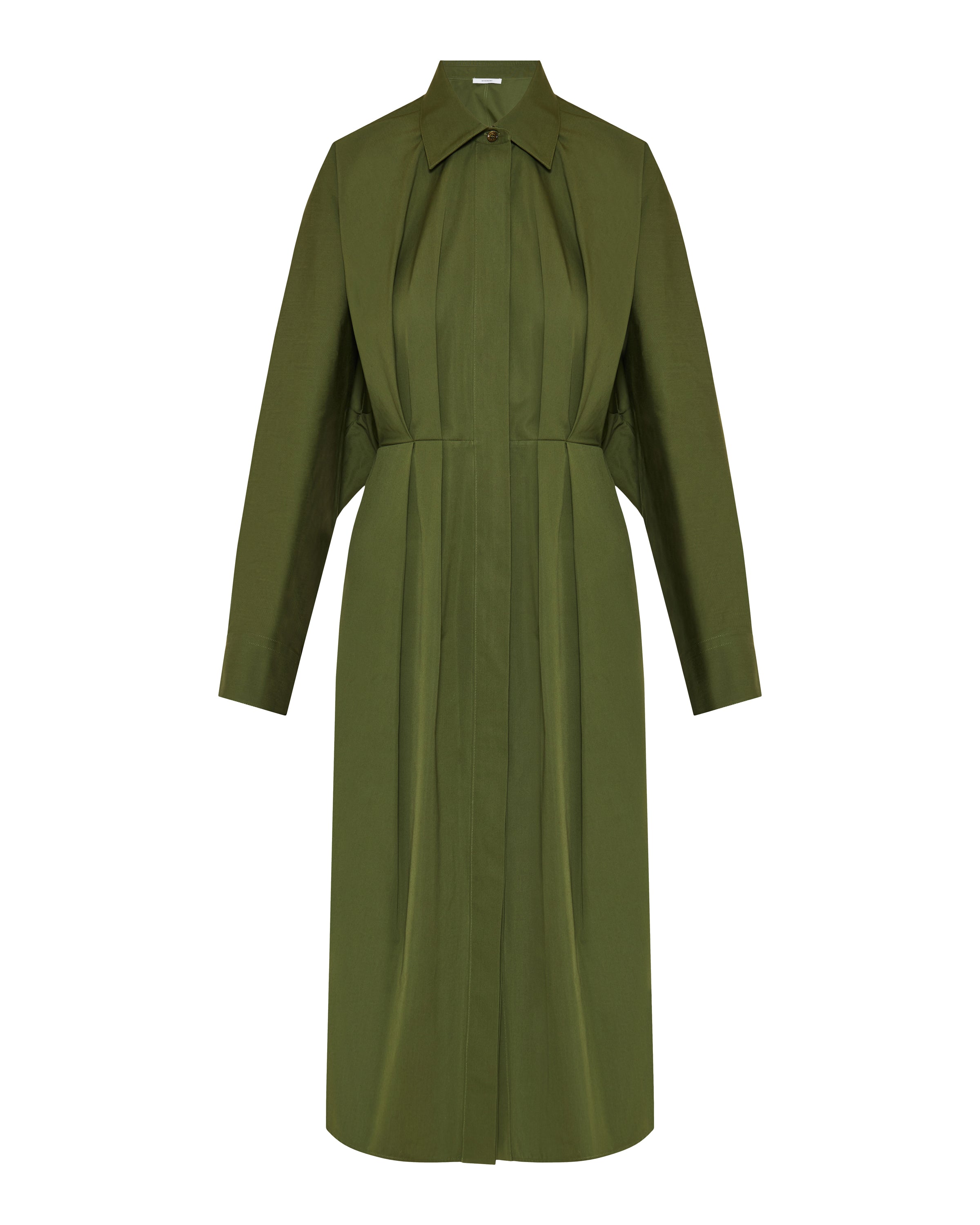 Poplin midi shirt dress