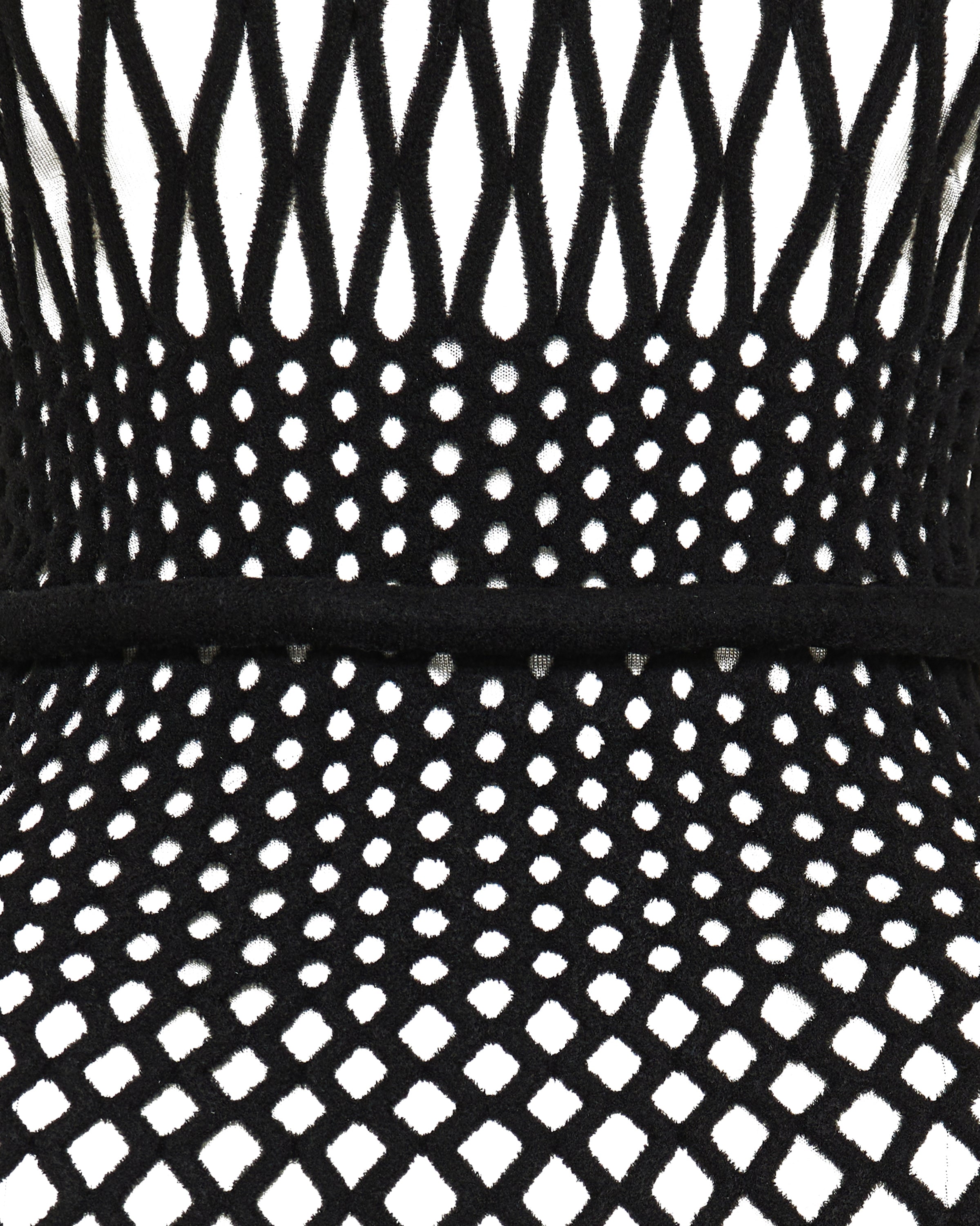 Halterneck mesh dress