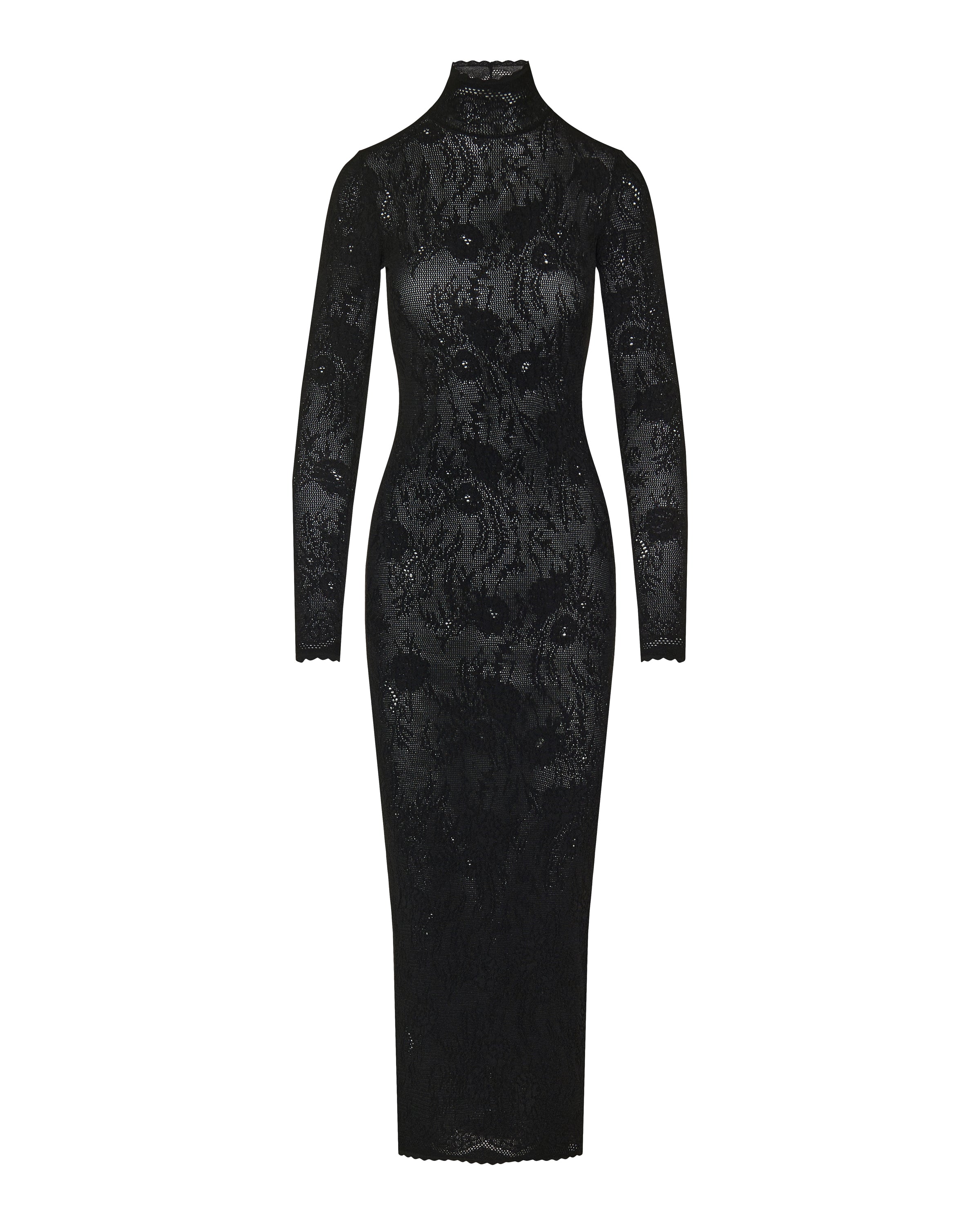 Floral lace midi dress