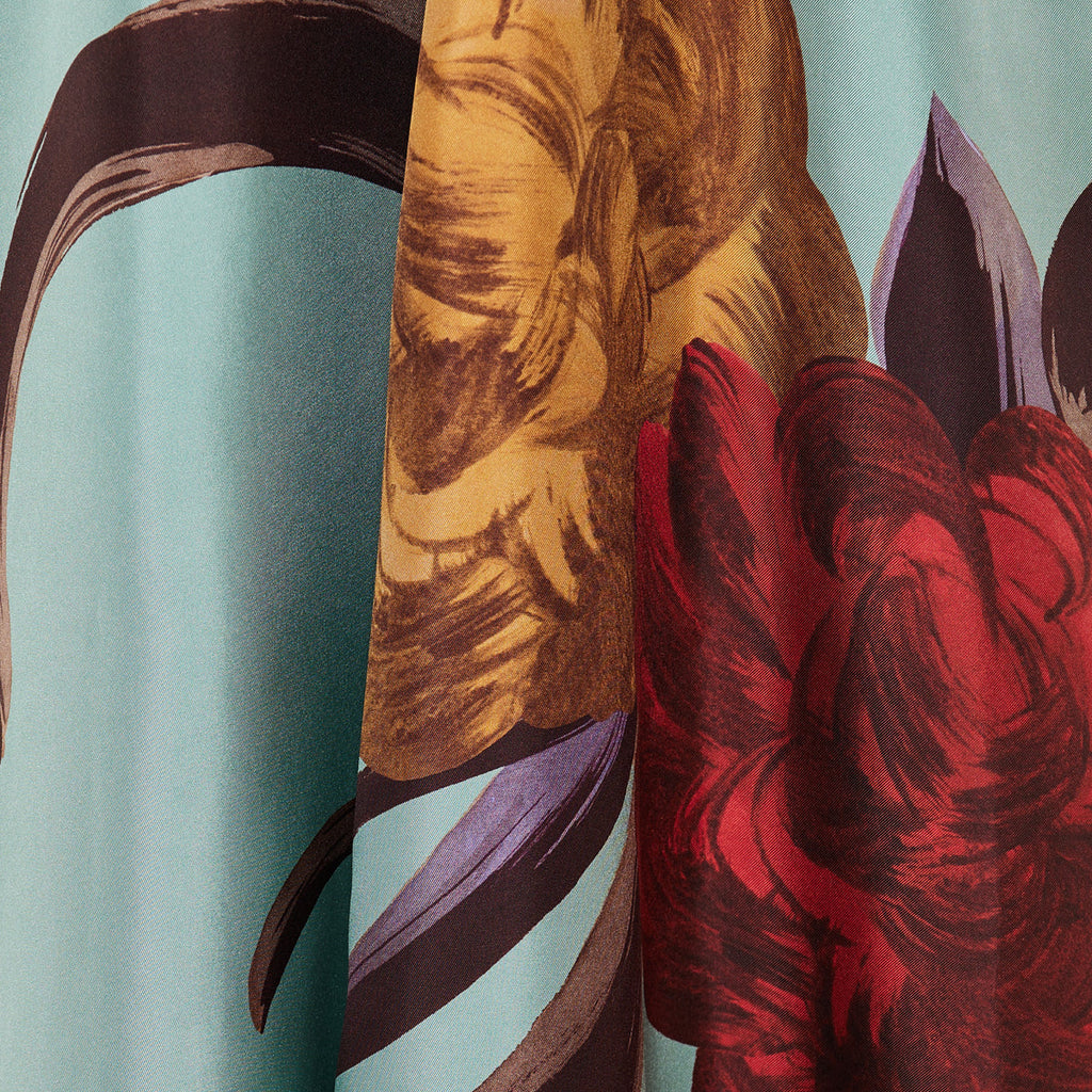 La Double J Peony Placée silk magnifico dress