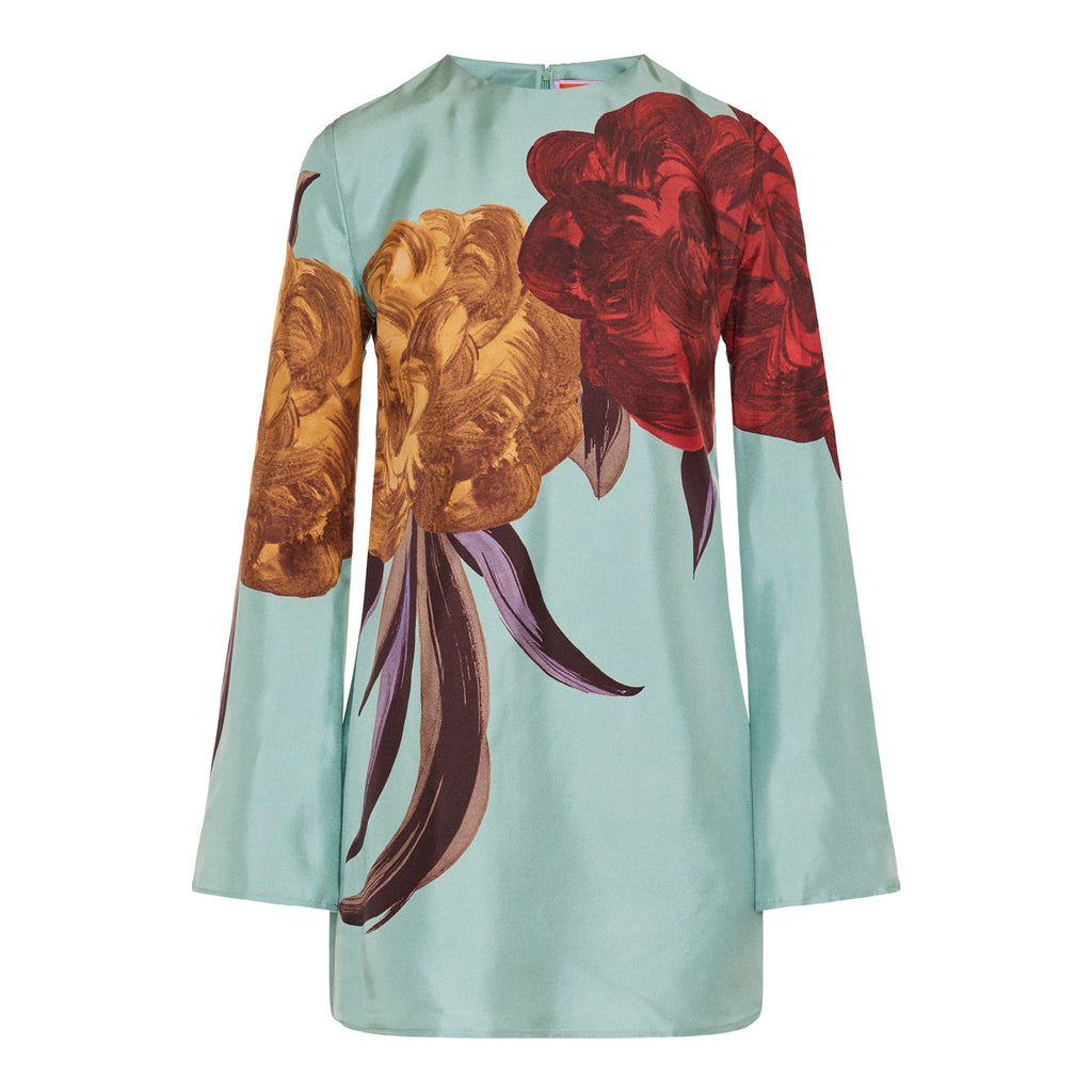 La Double J Peony Placée Supremes mini swing dress