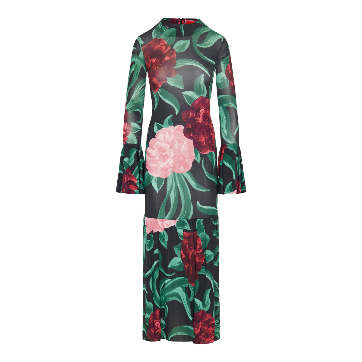 La Double J Flowy Jersey Peony Alba dress