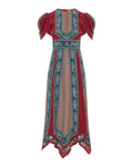 La Double J Chérie scarf printed dress