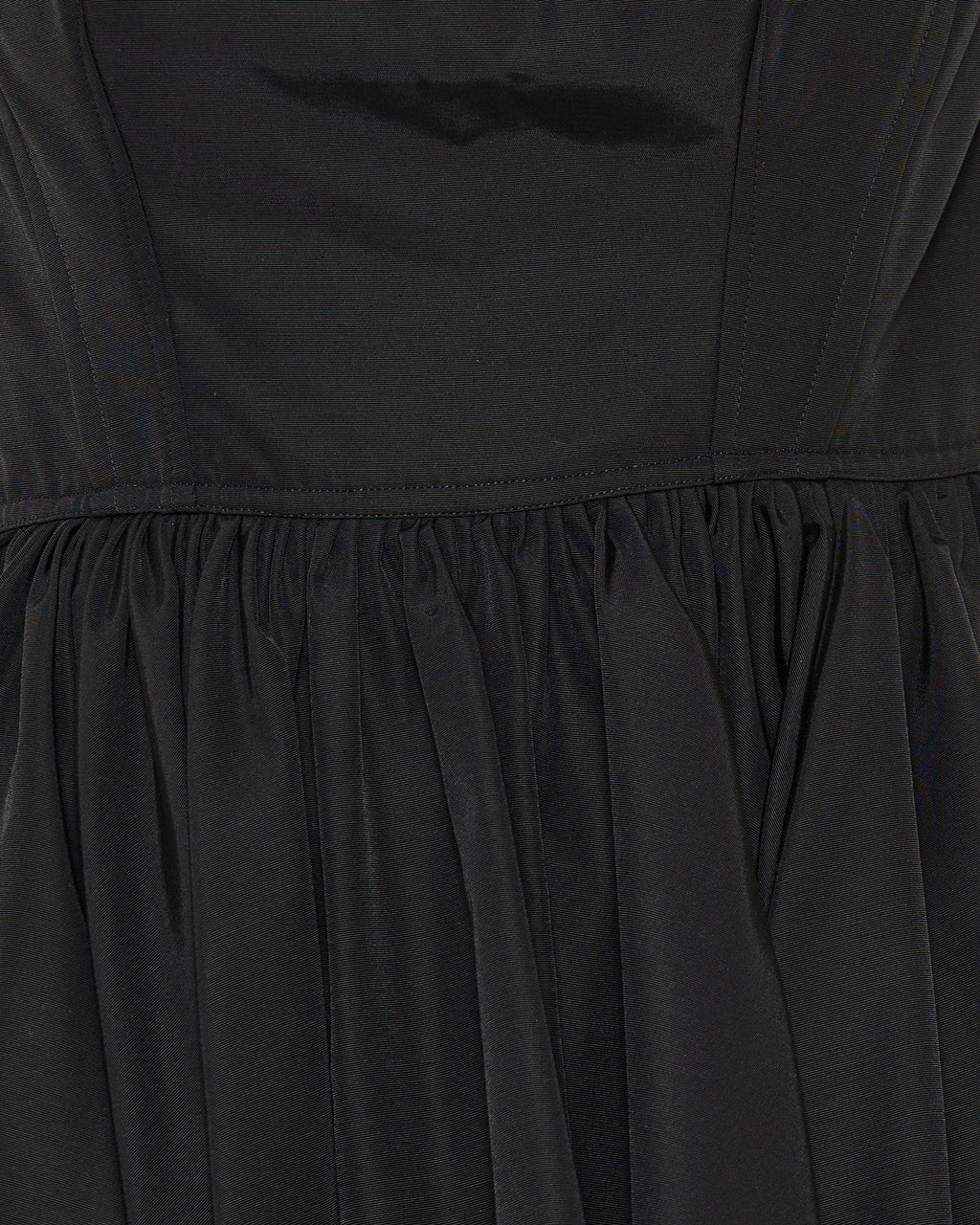 Taffeta bustier mini dress