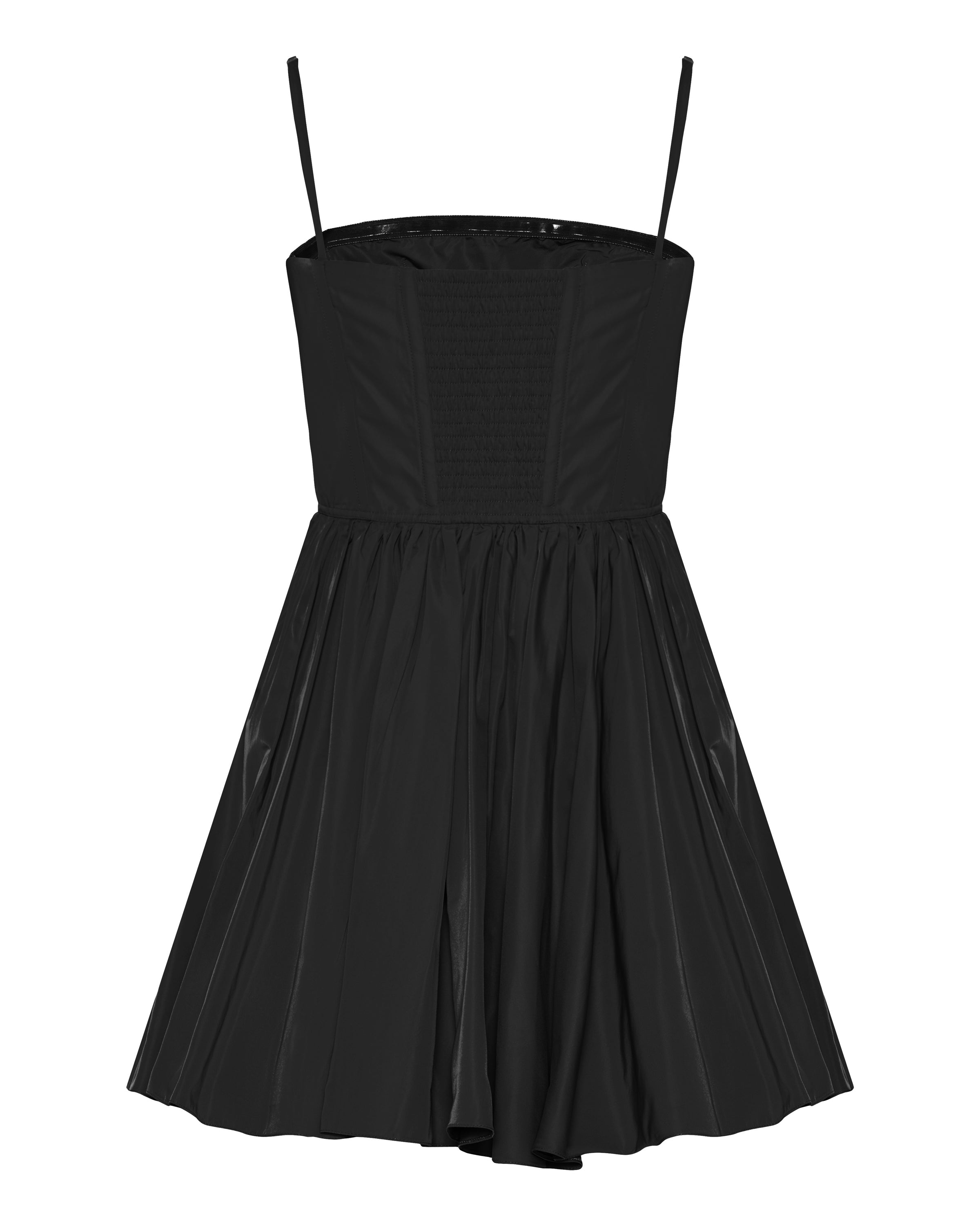 Taffeta bustier mini dress