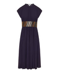 Belted midi dress