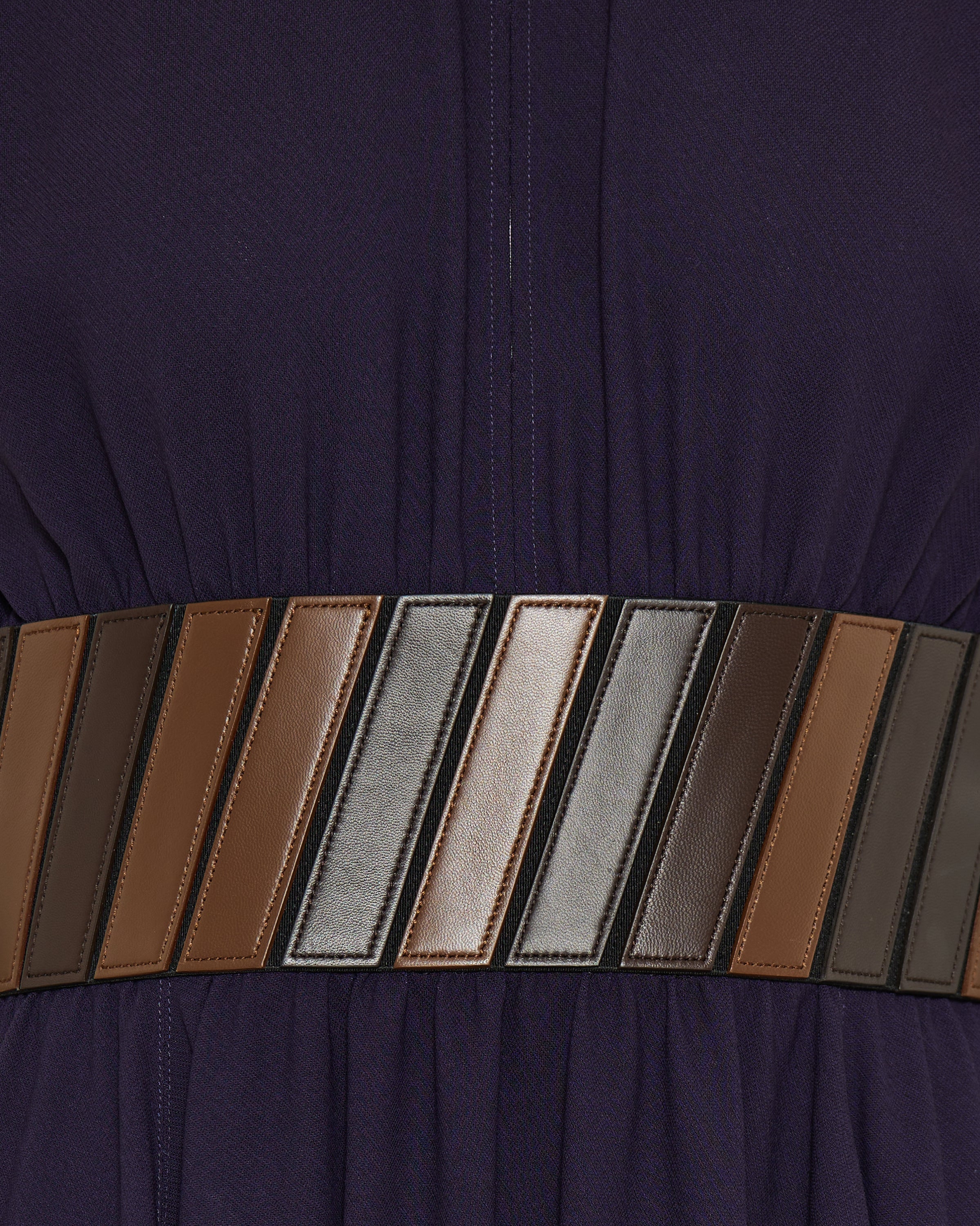 Belted midi dress