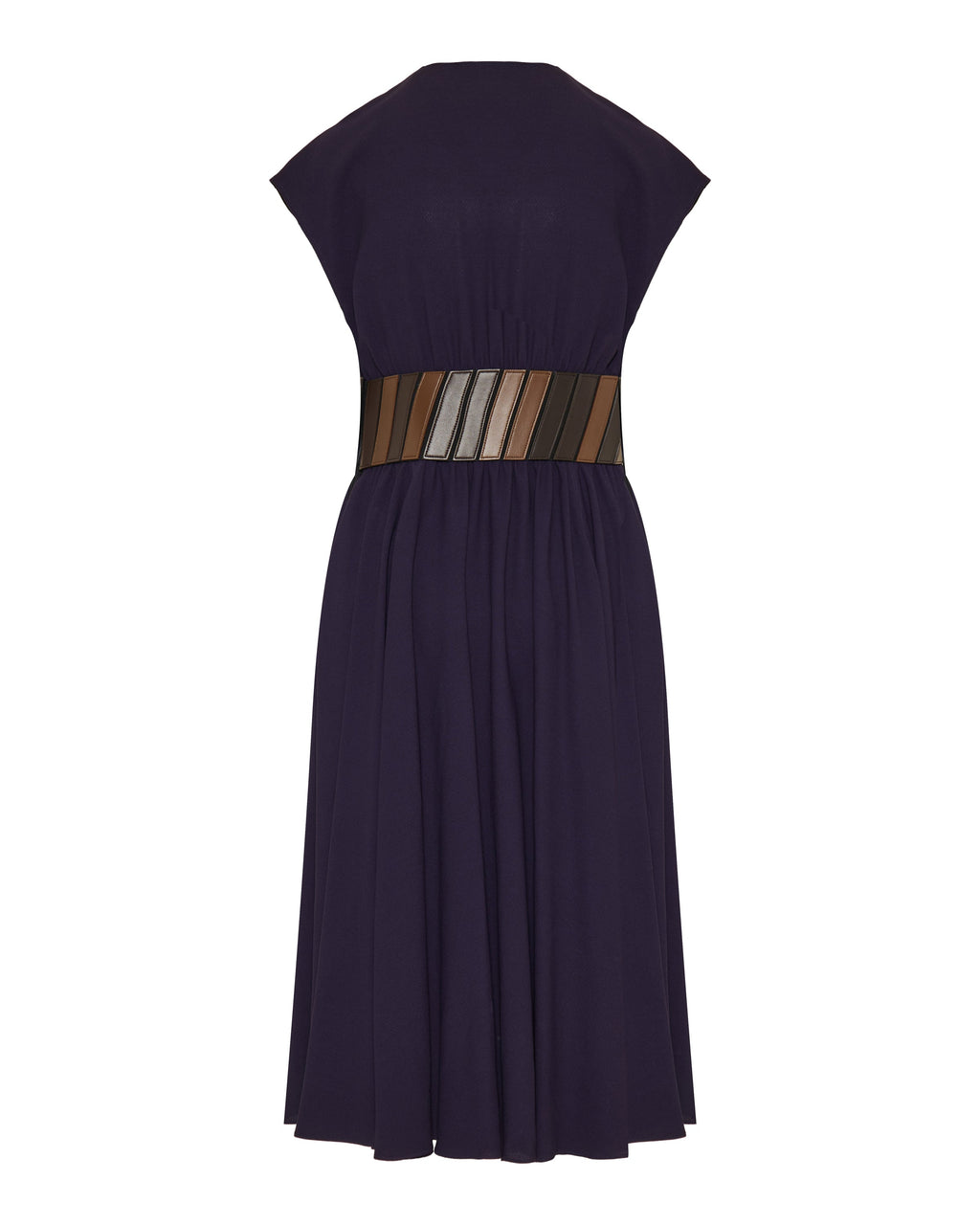 Belted midi dress