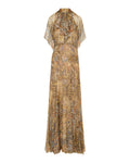 Paisley print silk mini dress