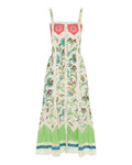 Floral cotton midi dress