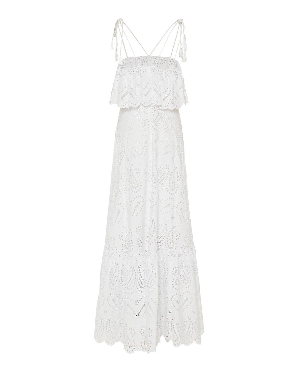Broderie anglaise paisley long dress