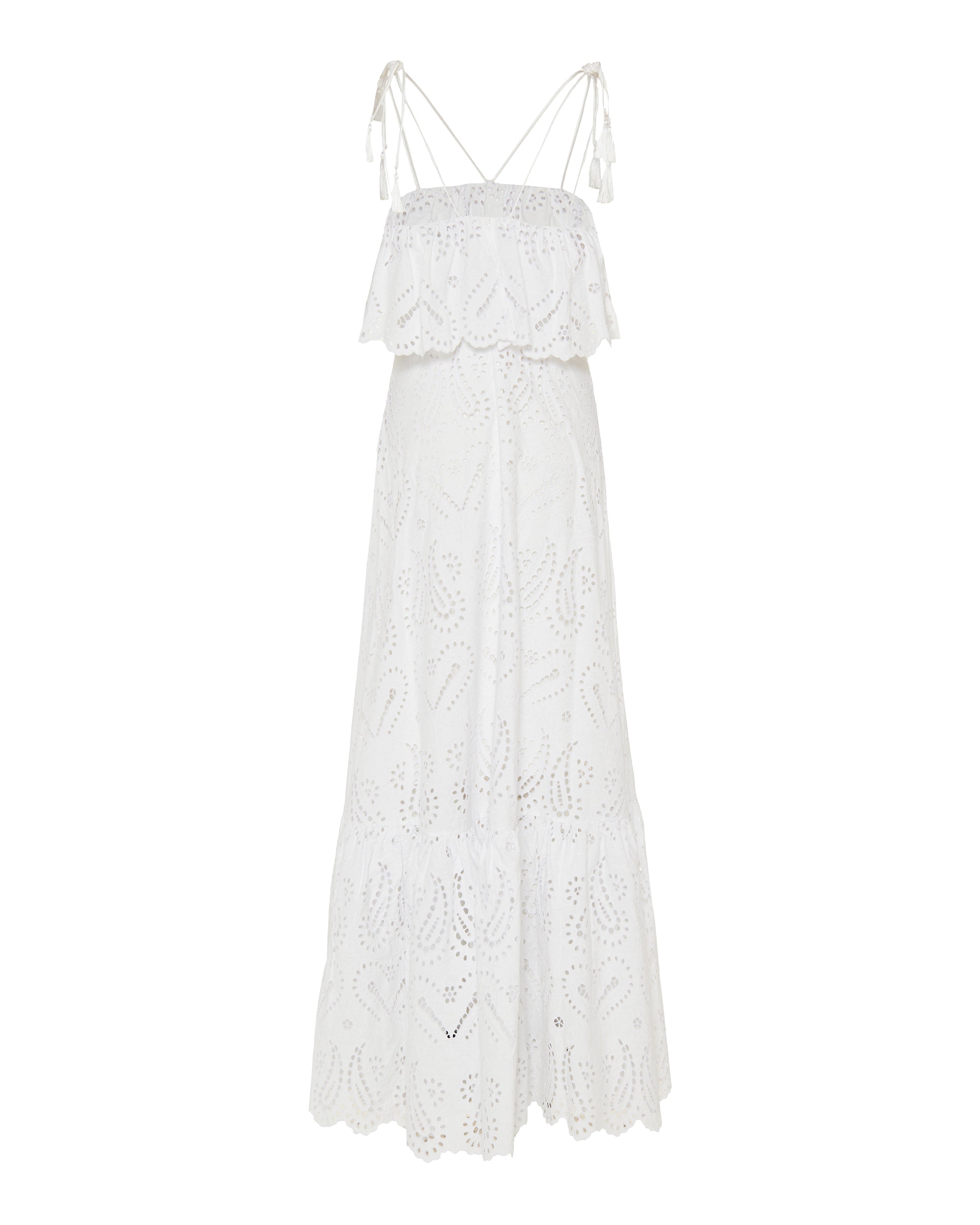Broderie anglaise paisley long dress