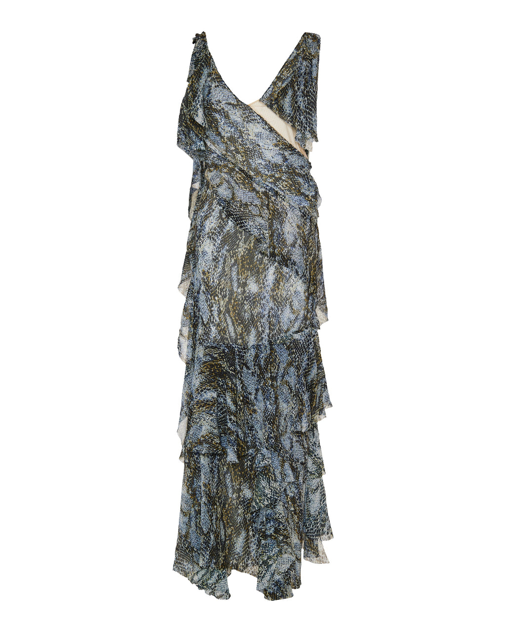 Unravelled serpent long dress