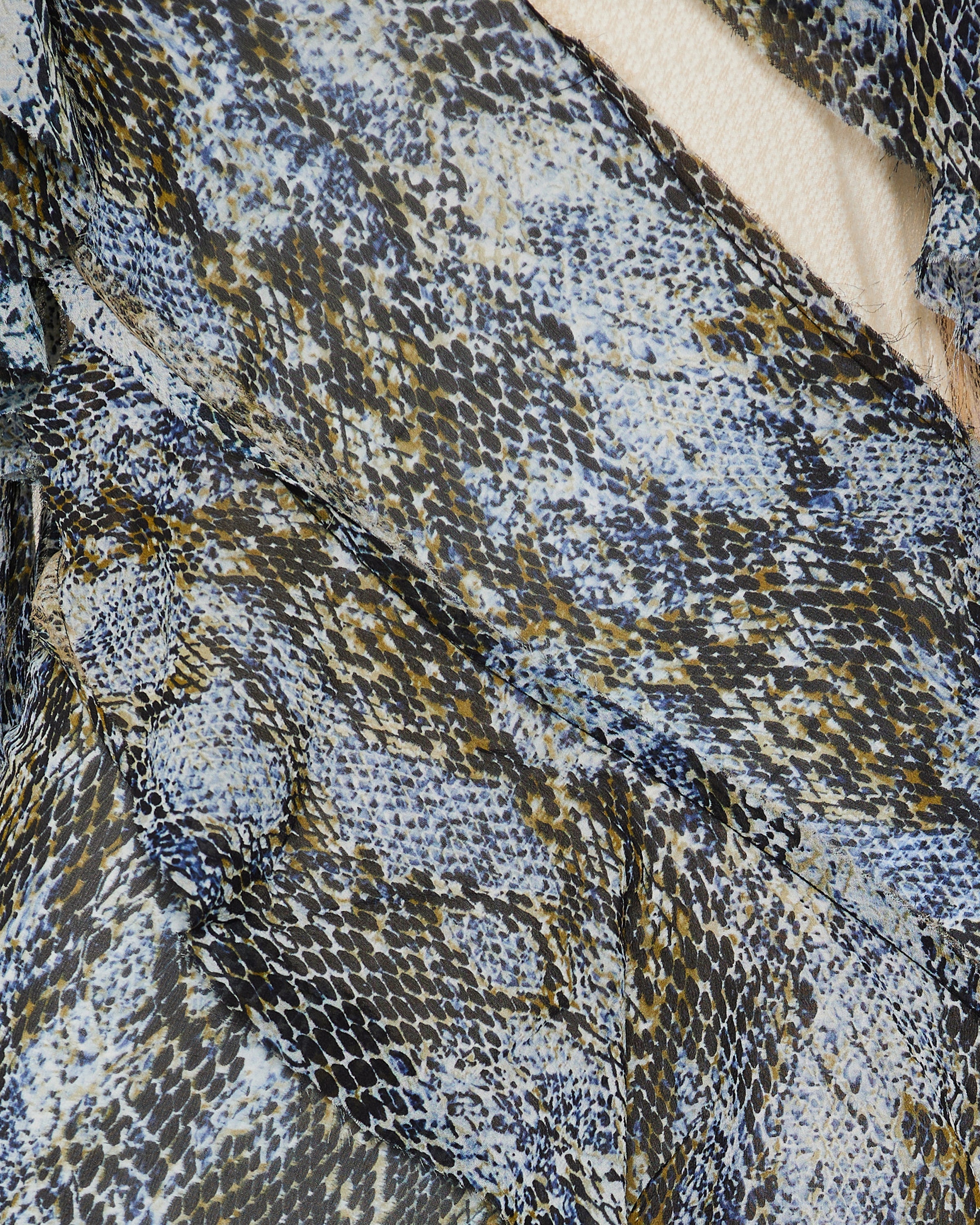 Unravelled serpent long dress