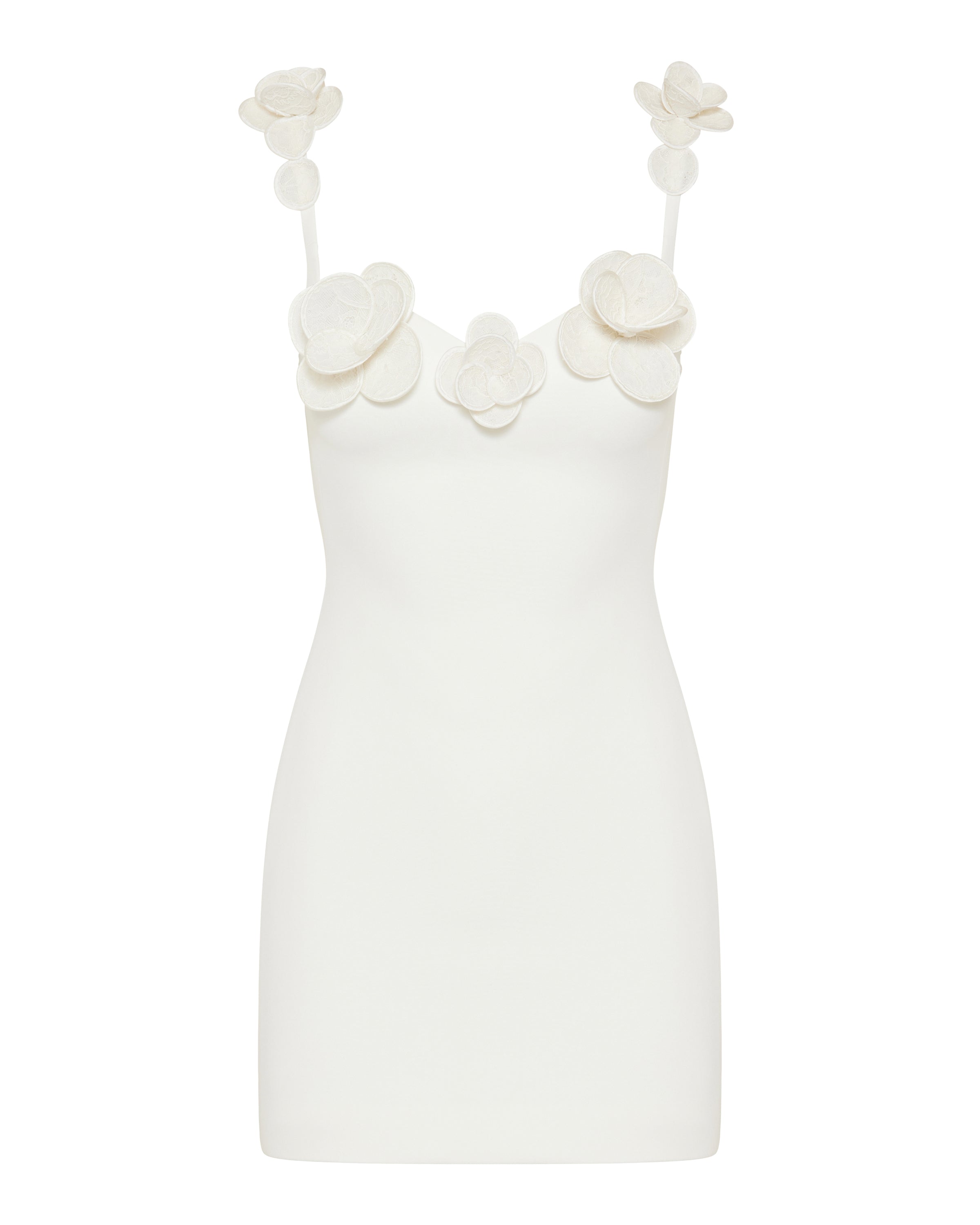 David Koma 3D Lace flower mini dress