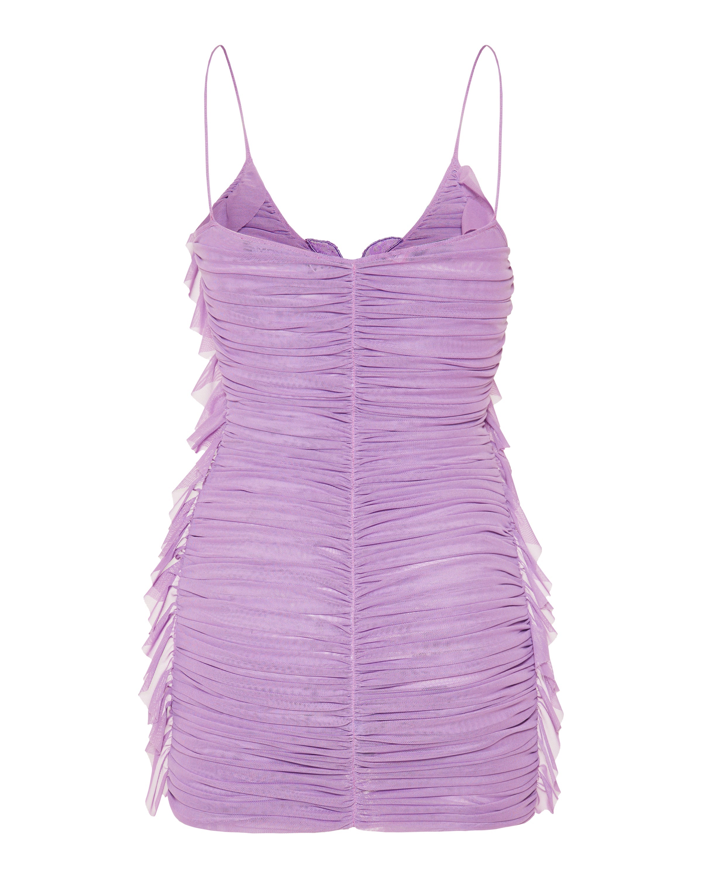 David Koma Asymmetric ruched mini dress