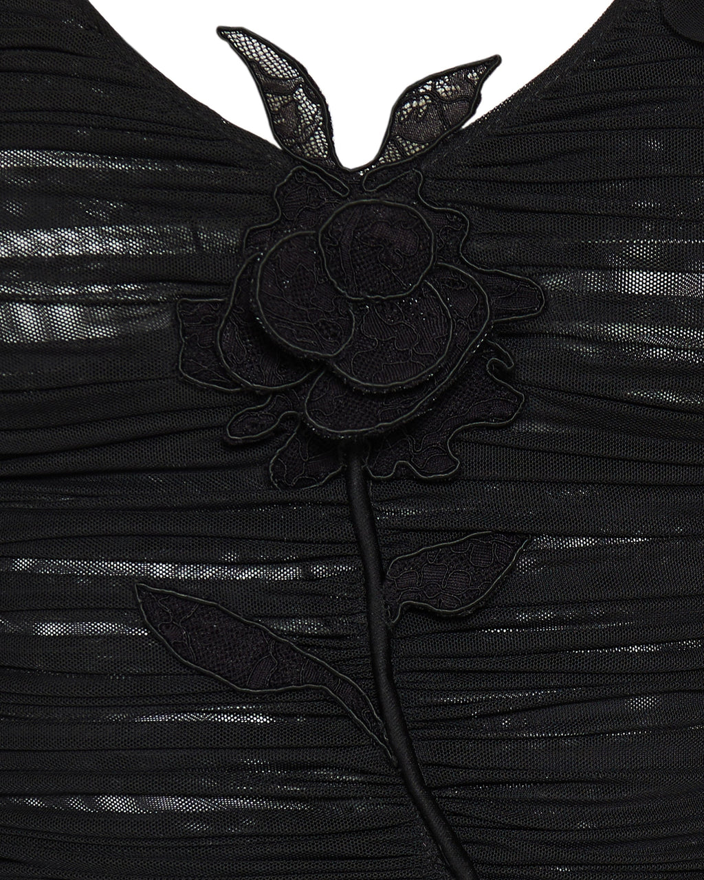 David Koma Ruched floral-embellished mini dress