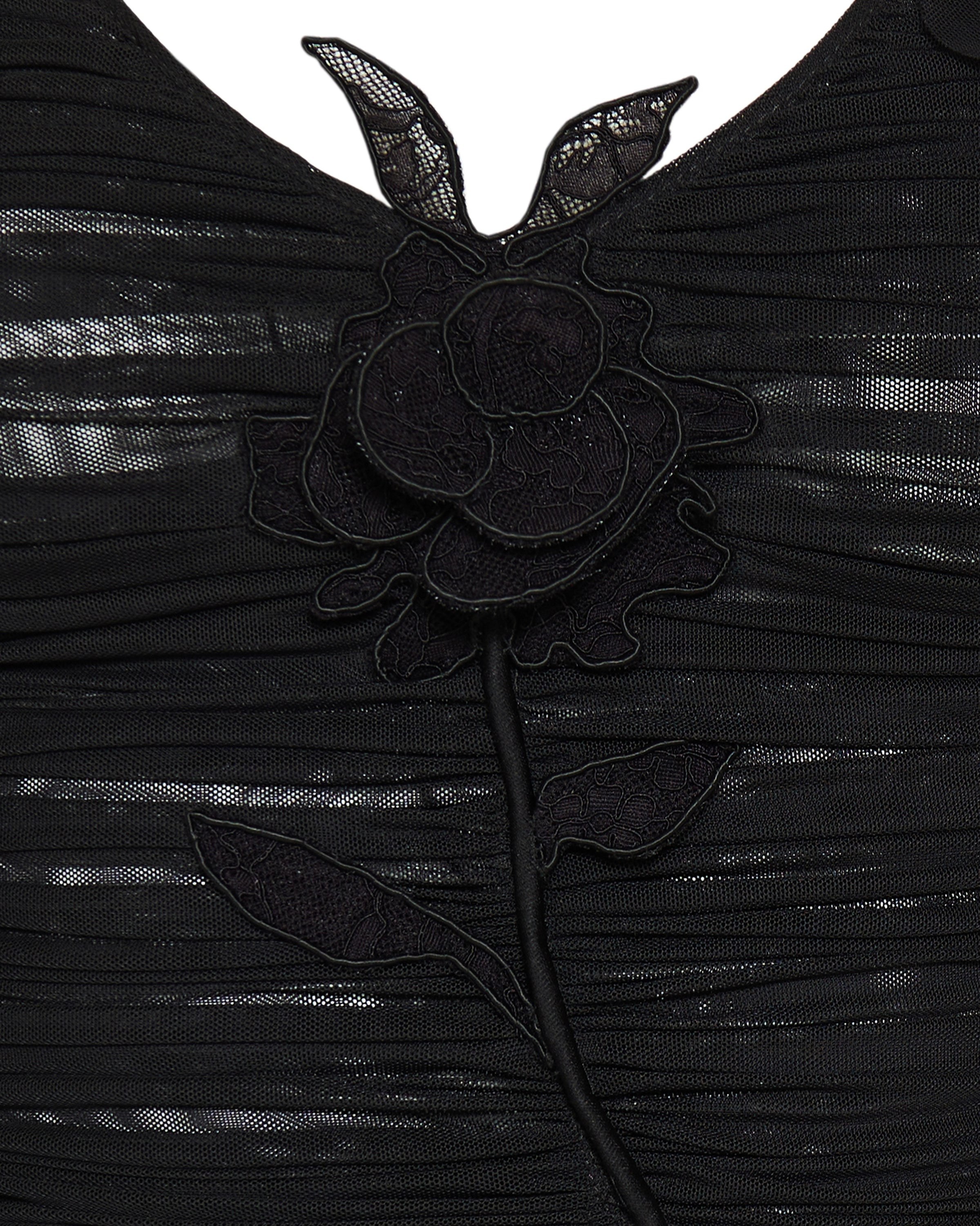 David Koma Ruched floral-embellished mini dress