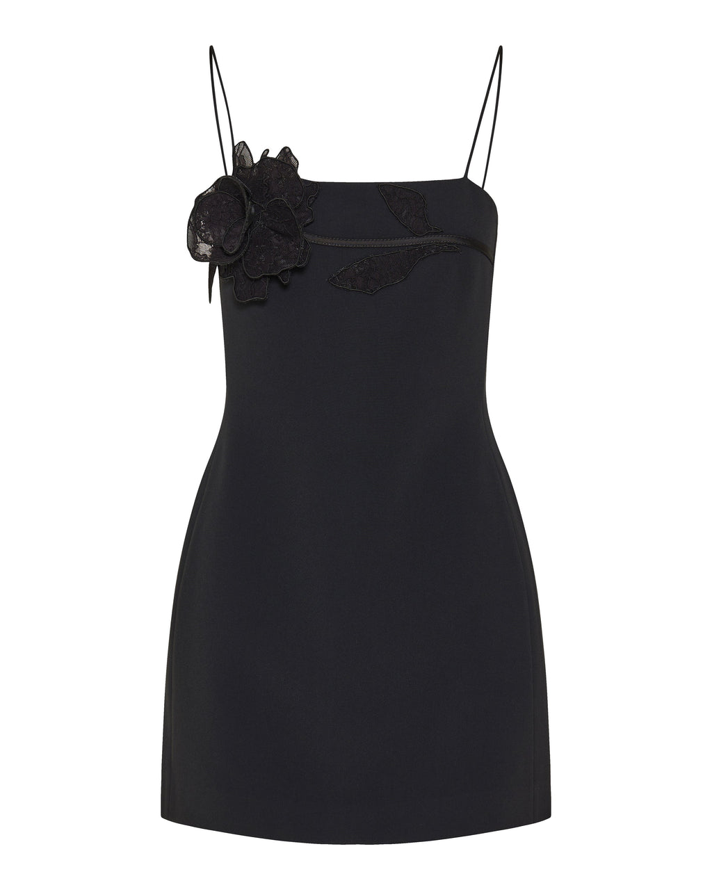 David Koma Lace rose mini dress