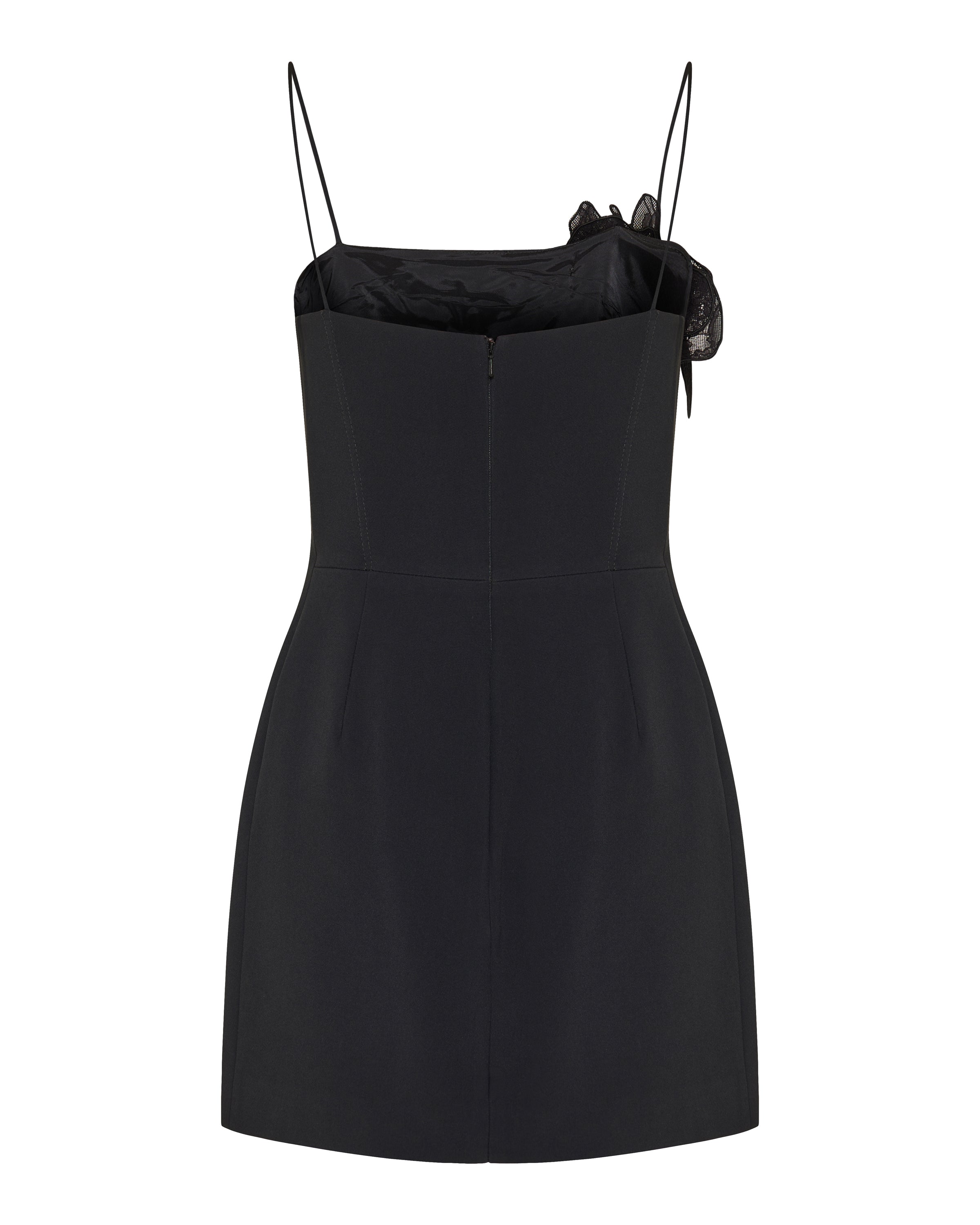 David Koma Lace rose mini dress