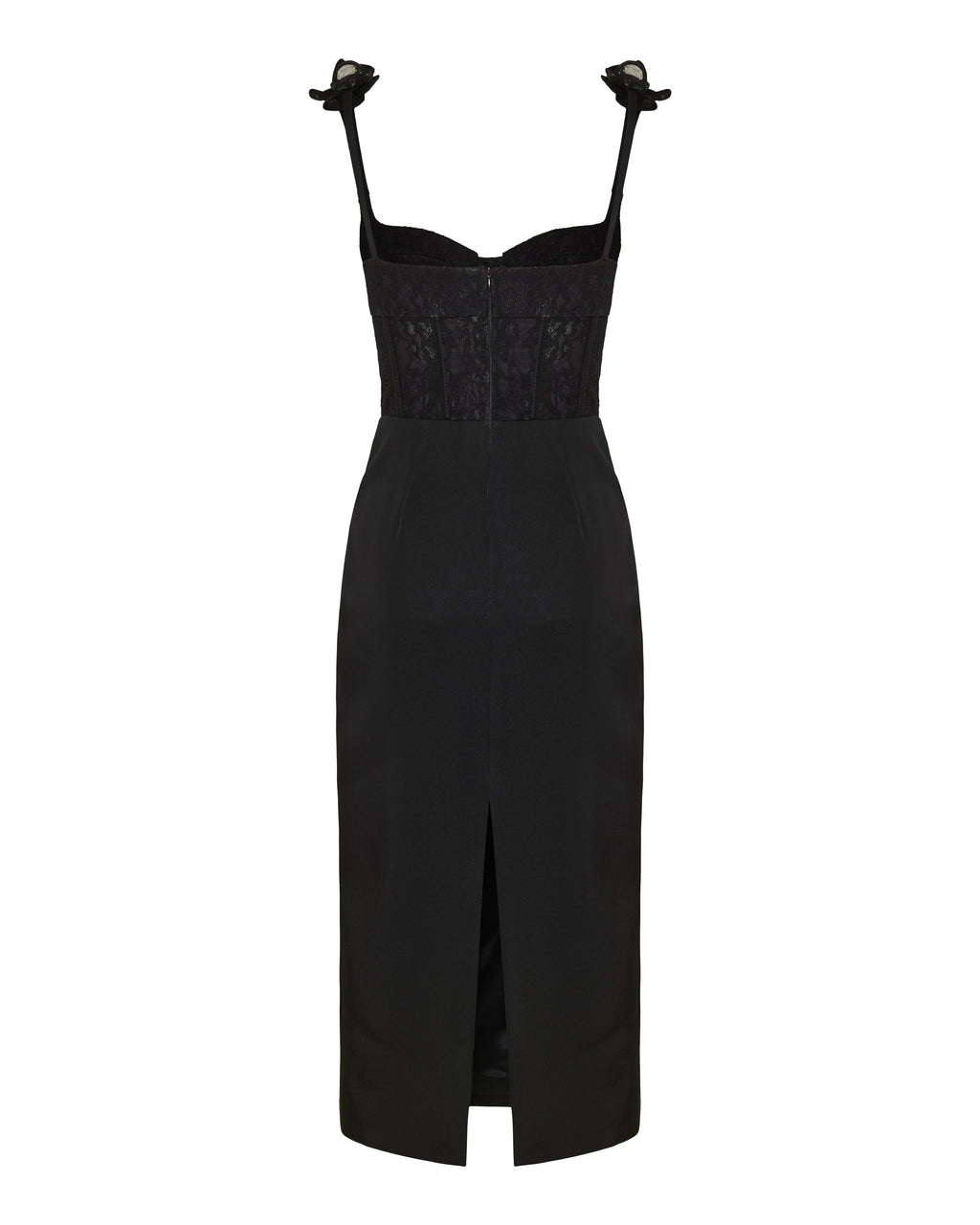 David Koma Floral embroidered contrast dress