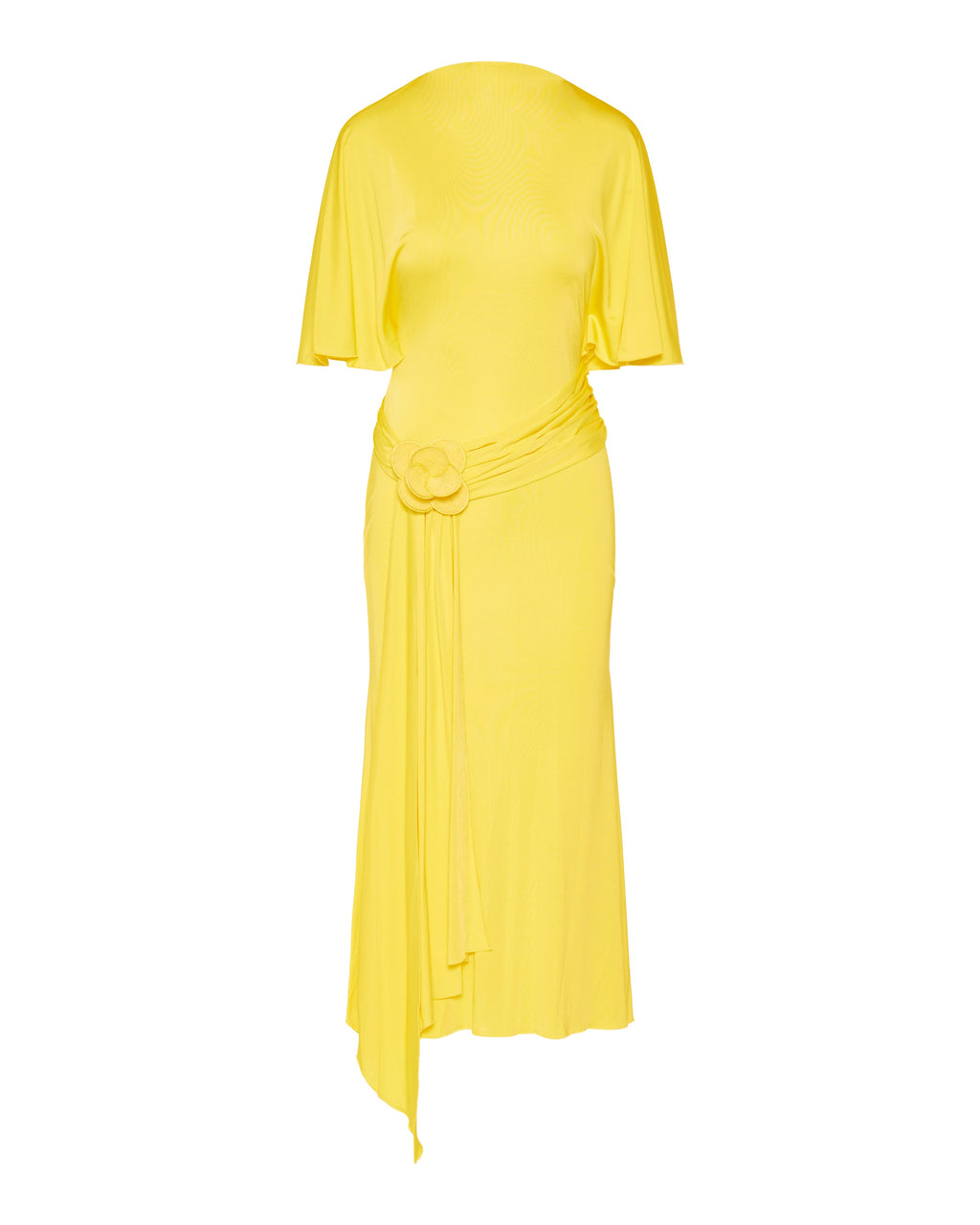David Koma Floral appliqué jersey midi dress