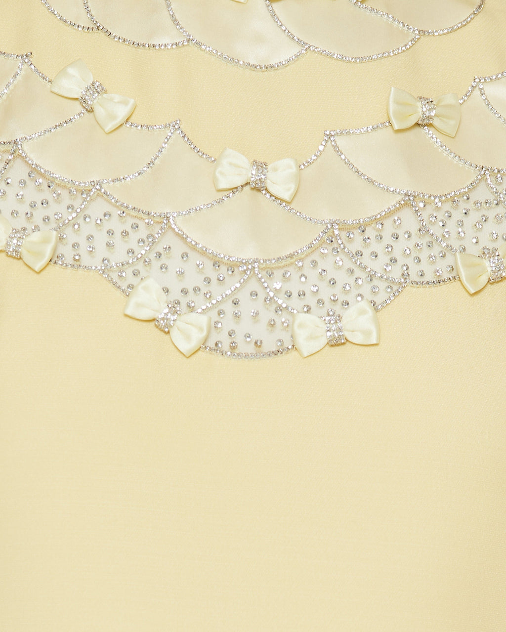 Embroidered crêpe couture short dress