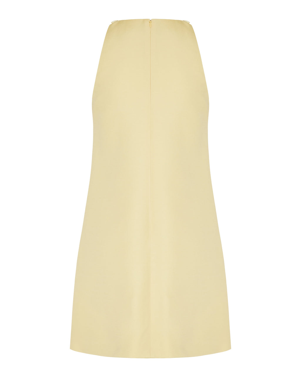 Embroidered crêpe couture short dress