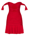 Silk chiffon mini dress