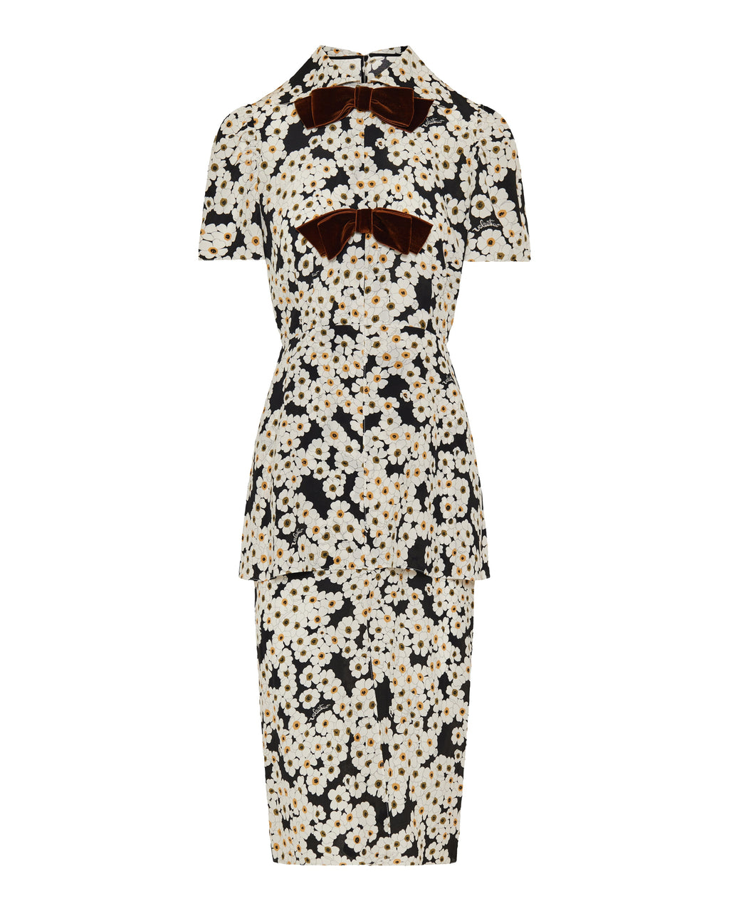 Apres L’Hiver crepe de chine midi dress