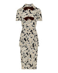 Apres L’Hiver crepe de chine midi dress