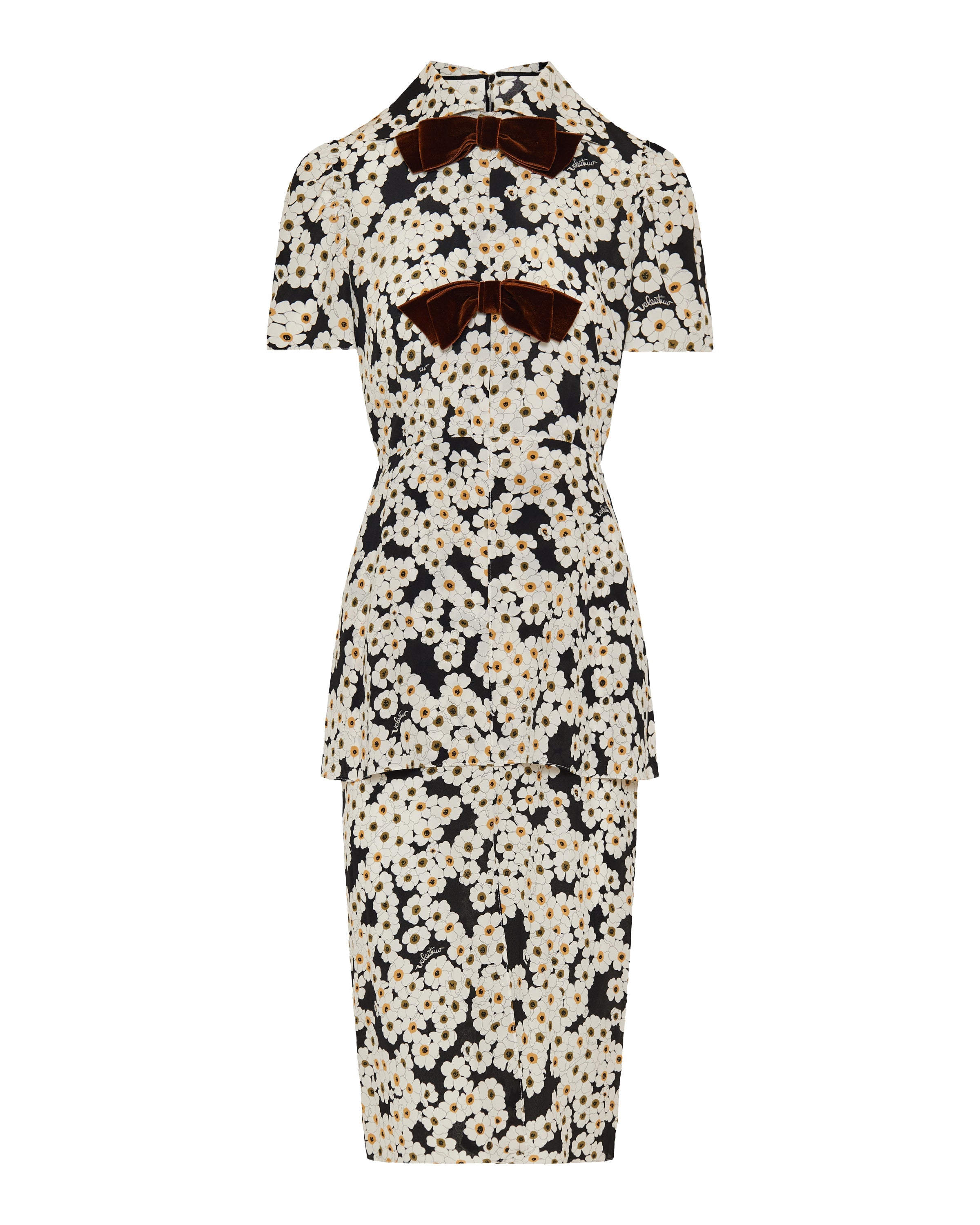 Apres L’Hiver crepe de chine midi dress