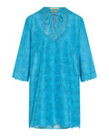 Tie-detailed broderie anglaise cotton mini dress