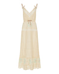 Lace-trim maxi dress