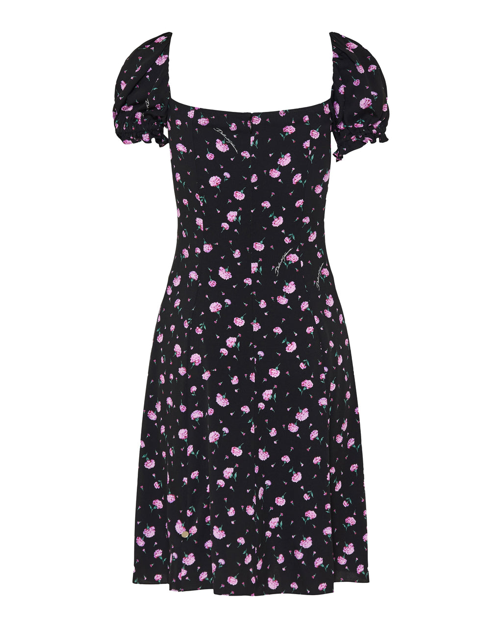 Carnations print short dress