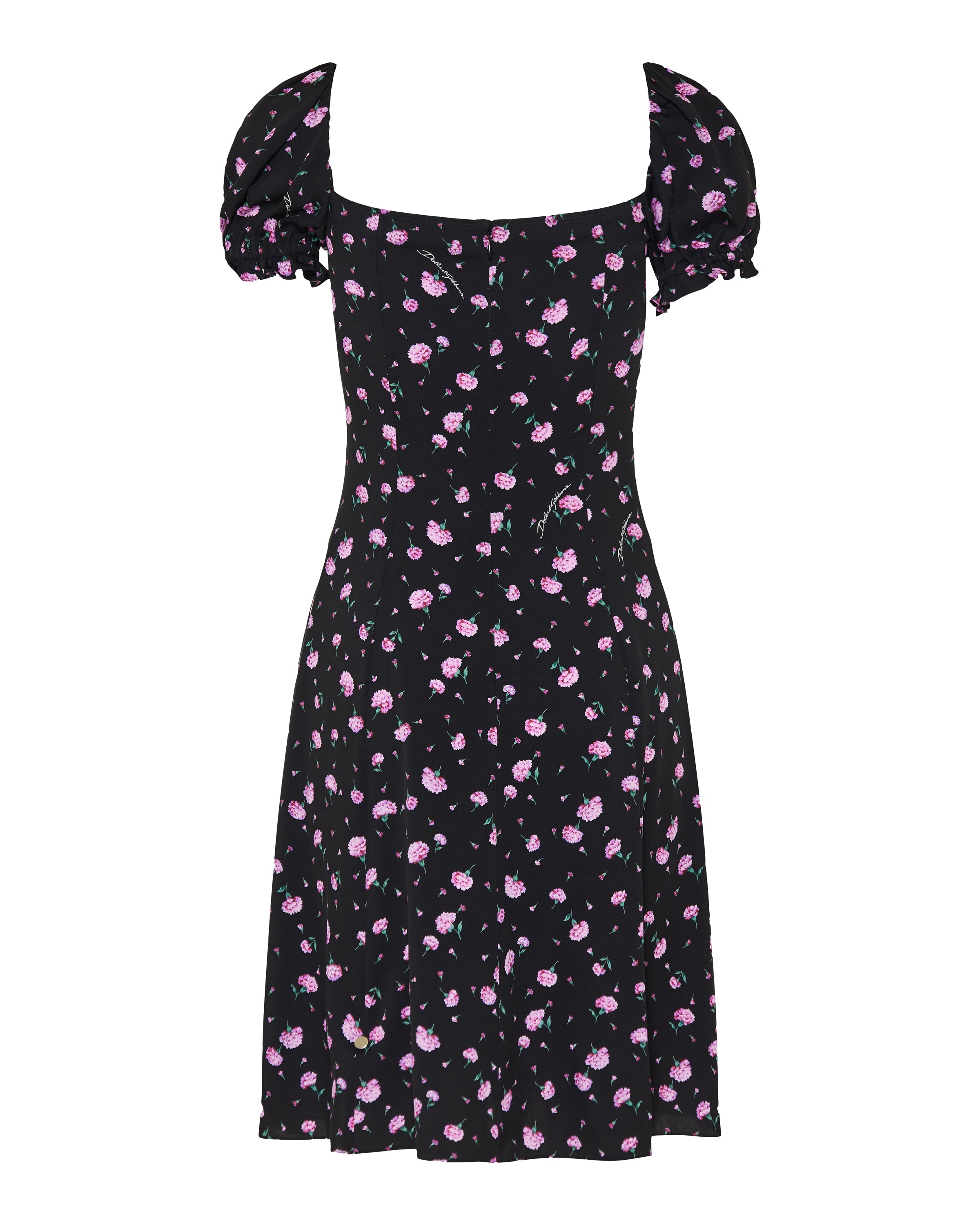 Carnations print short dress