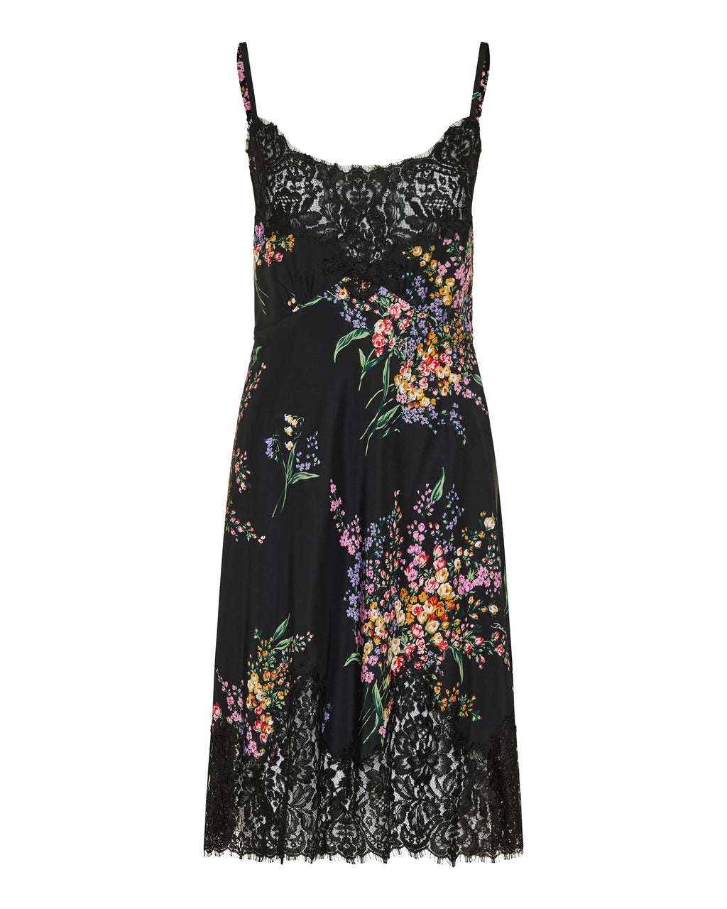 Floral lace midi dress