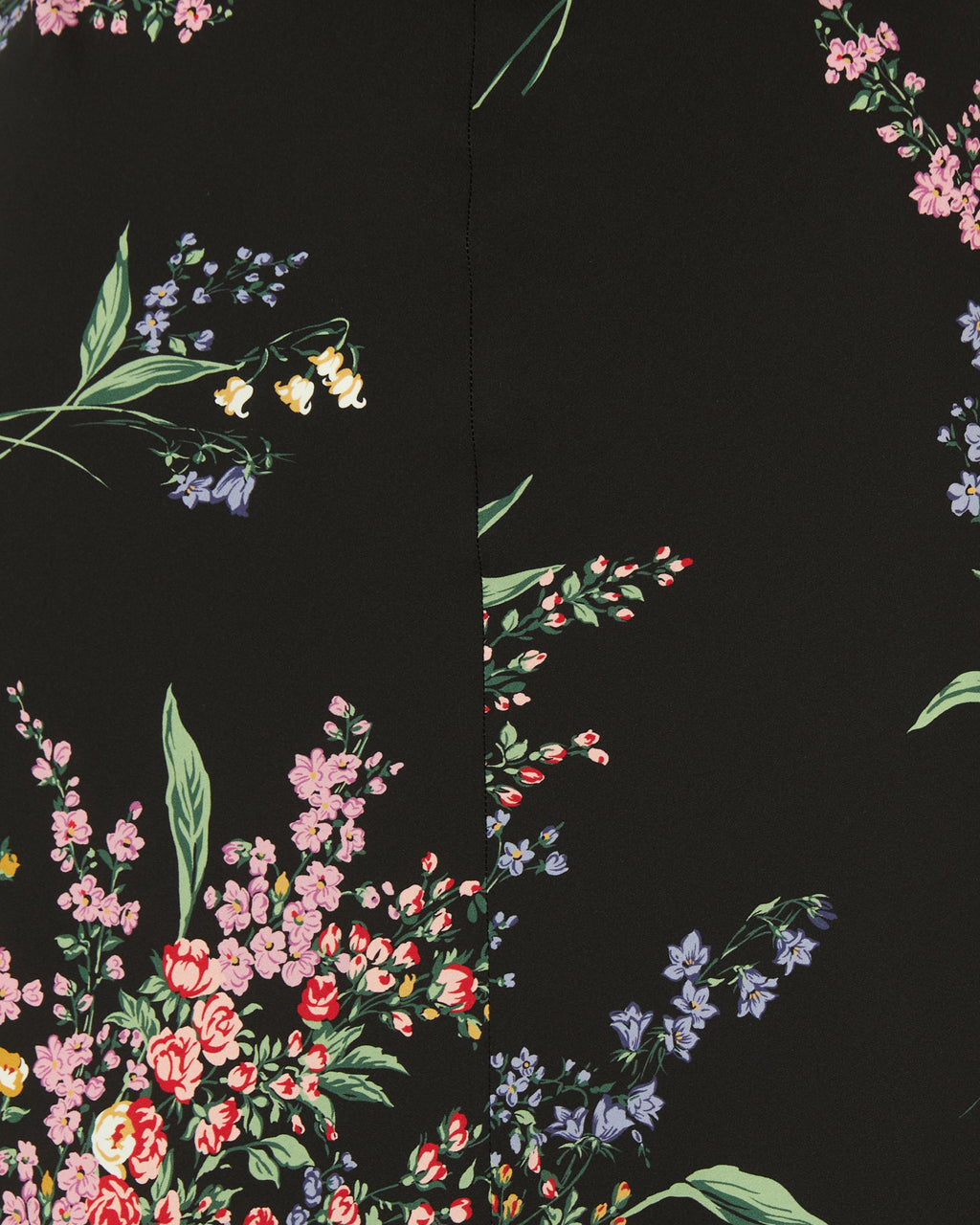 Flower bouquets-print long dress