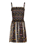 Ruffled floral mini dress