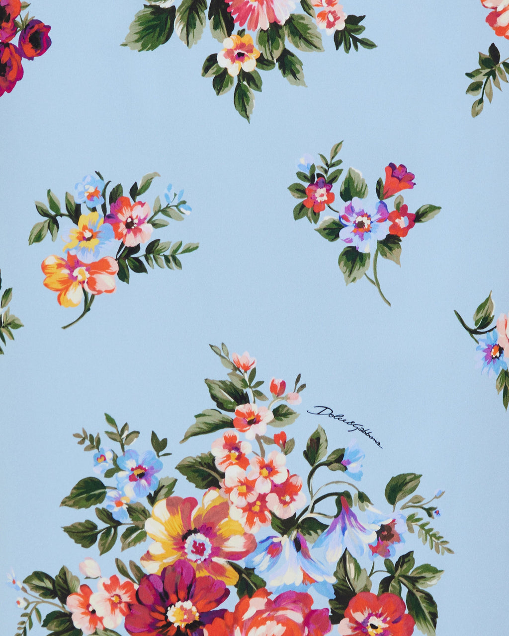 Floral silk-blend midi dress