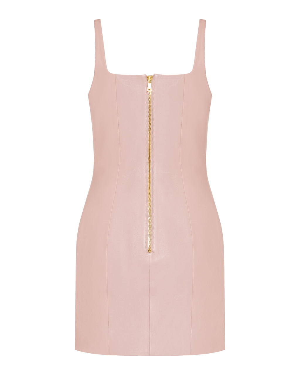 Balmain Short sleeveless leather dress
