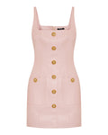 Balmain Short sleeveless leather dress
