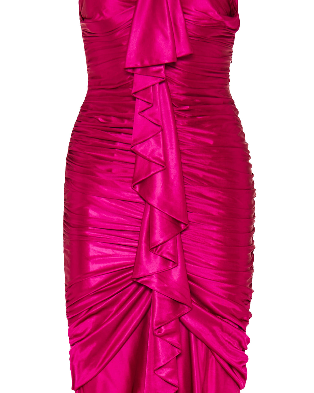 Balmain Draped bustier long dress