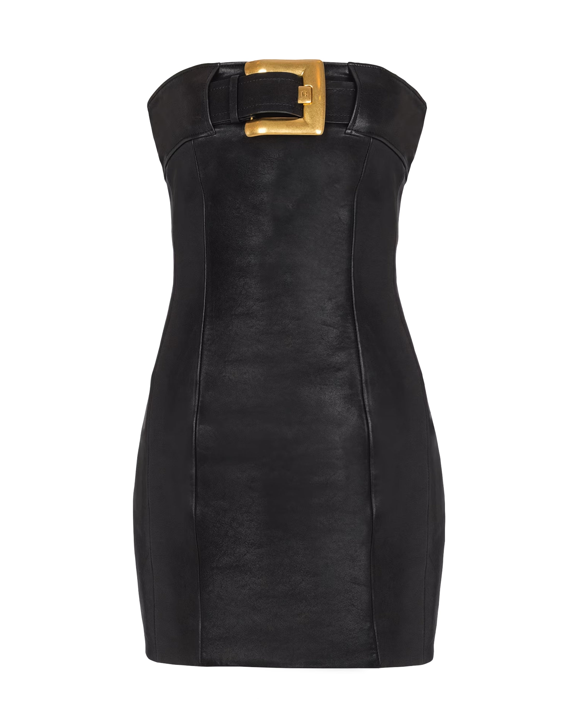 Balmain Bustier belt detail short dress
