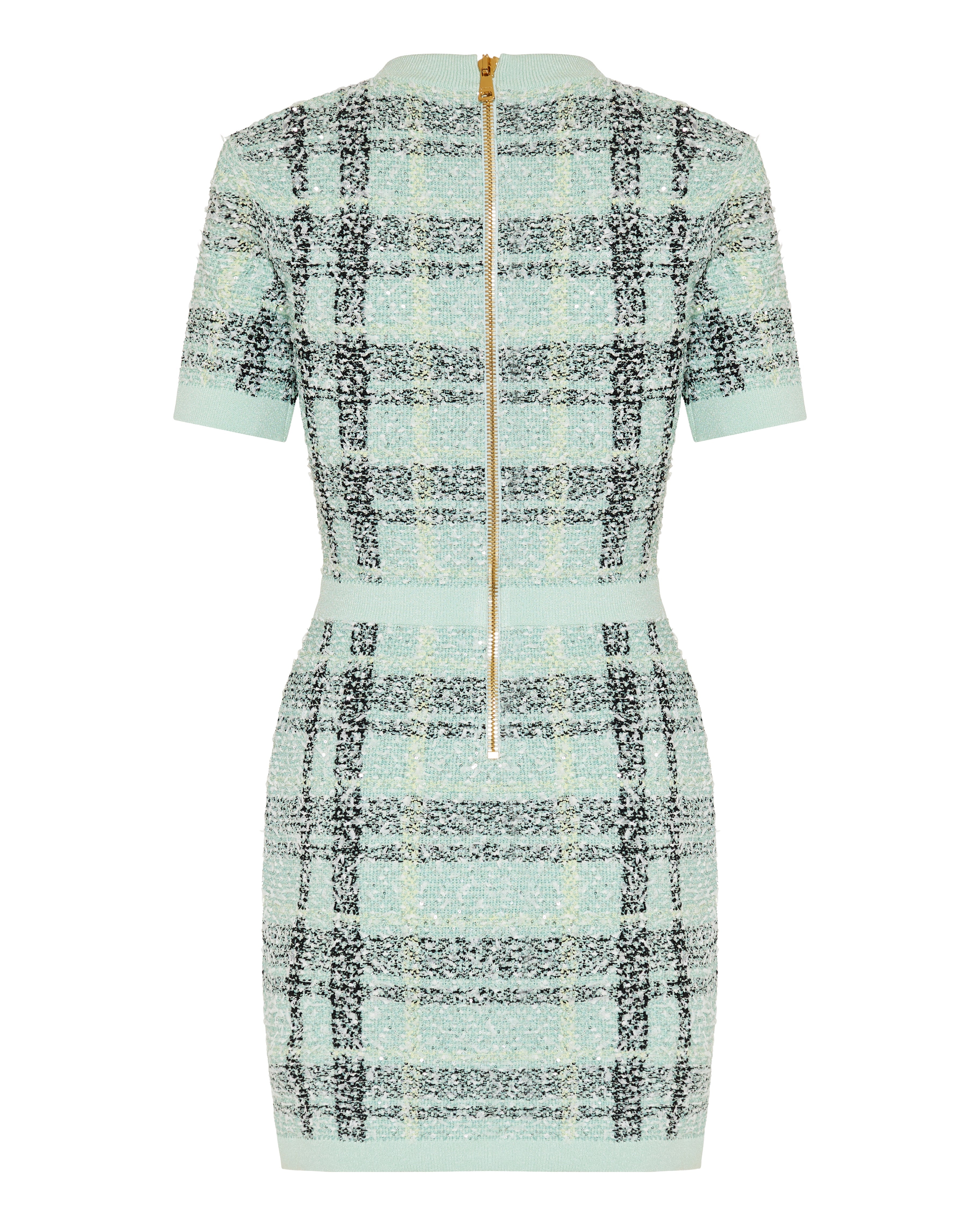 Balmain Glitter tweed mini dress
