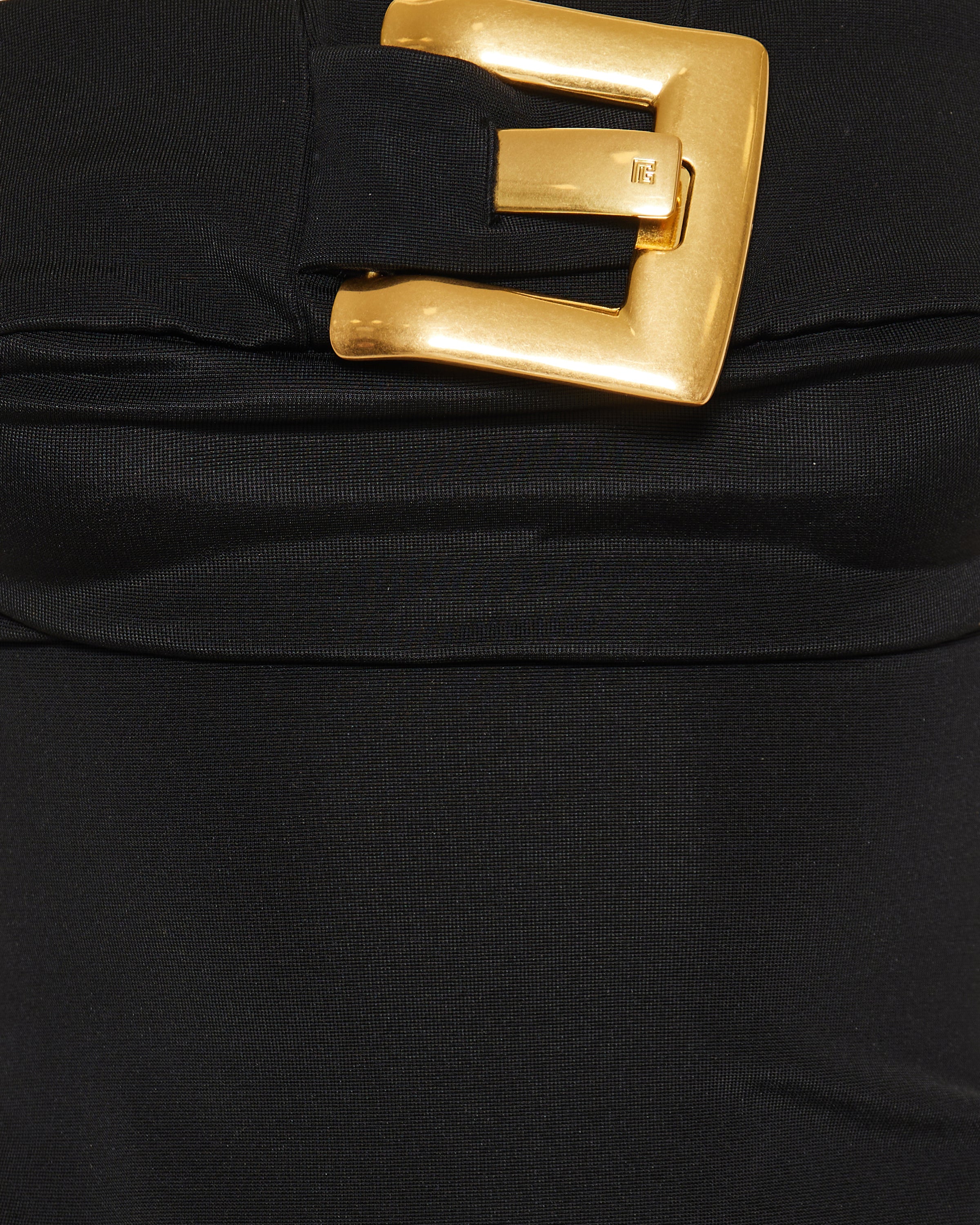 Balmain Belted bustier dress