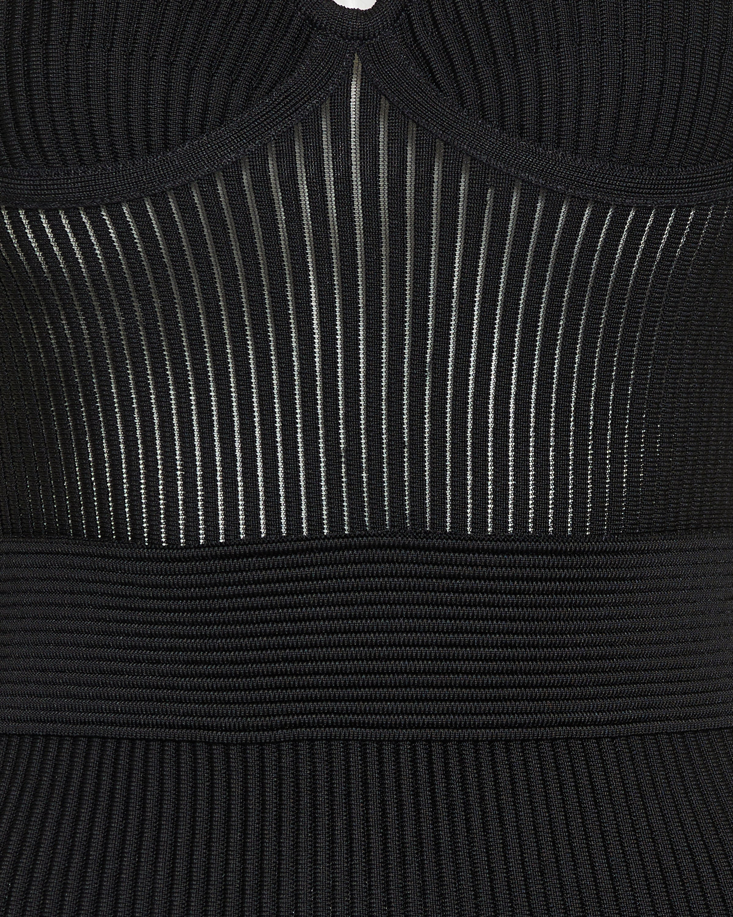 Balmain Halterneck pleated knit midi dress