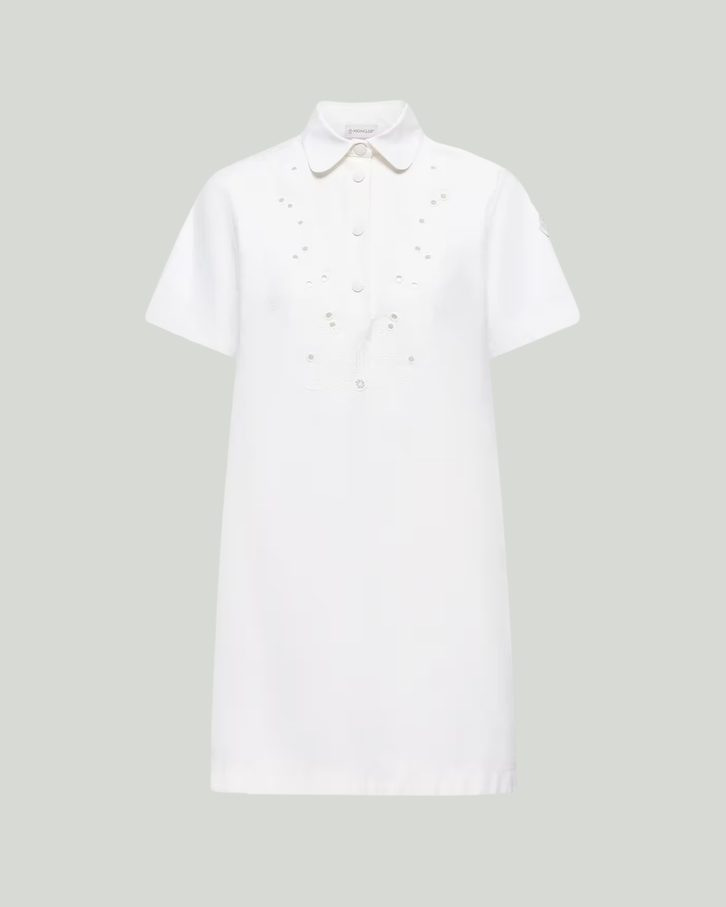 Moncler Embroidered shirt mini dress