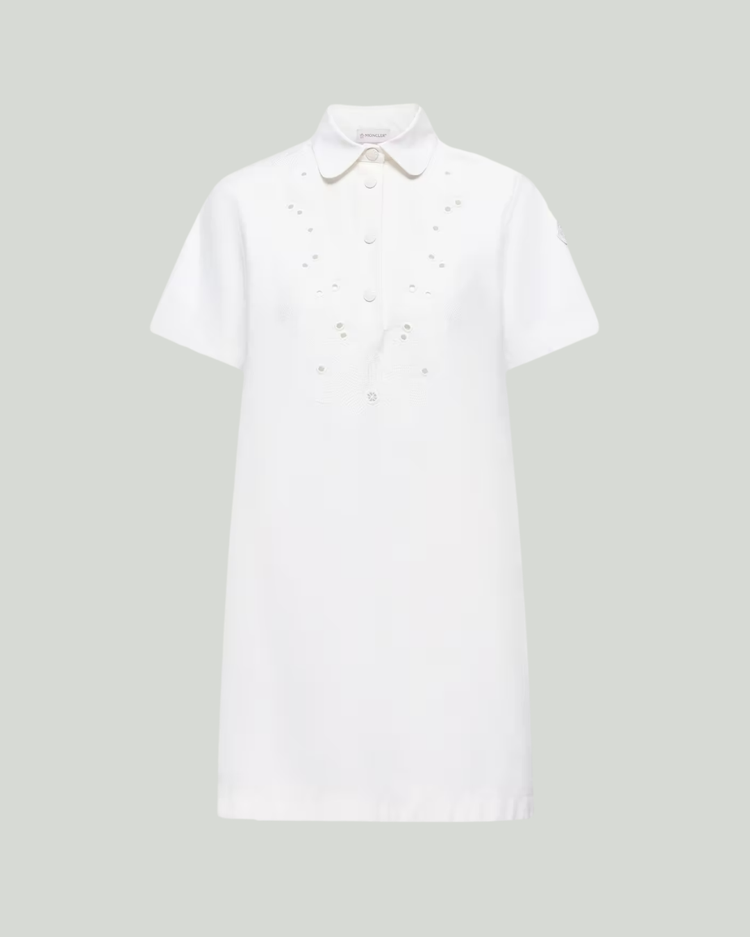 Moncler Embroidered shirt mini dress